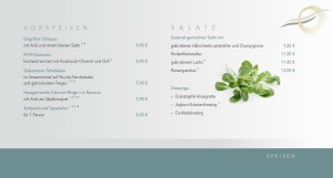 Vorspeisen & Salate - Stand: 05.15
