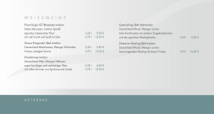Weissweine - Stand: 05.15